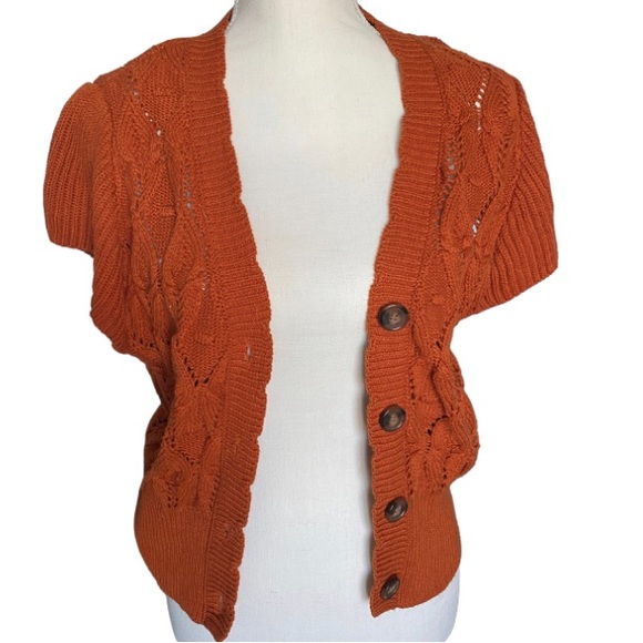 RYEGRASS Women’s Button Down V-Neck Sweater Size M - Picture 2 of 7